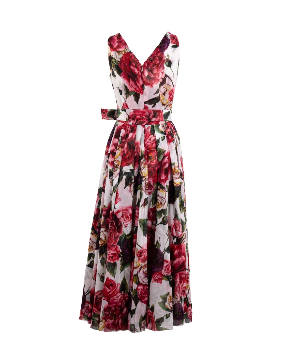 shop SAMANTHA SUNG Saldi Abito: Samantha Sung abito midi "Vivien".
Scollo a V.
Senza maniche.
Fantasia con peonie.
Composizione: 100% cotone mussola.
Made in Indonesia.. VIVIEN PEONY-WHITE ROSE number 5485512